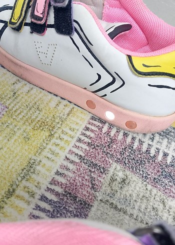 Vicco ışıklı  Renkli Cırt Cırtlı Spor Ayakkabı - Görsel 3