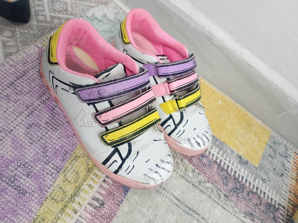 Vicco ışıklı  Renkli Cırt Cırtlı Spor Ayakkabı - Görsel 4