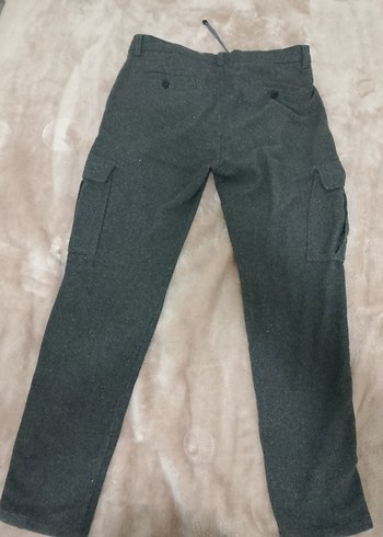 Gri Rahat Kesim erkek Kumaş Pantolon - Görsel 3