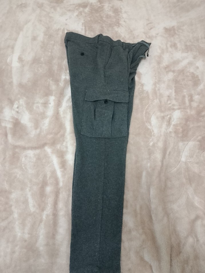 Gri Rahat Kesim erkek Kumaş Pantolon - Görsel 4