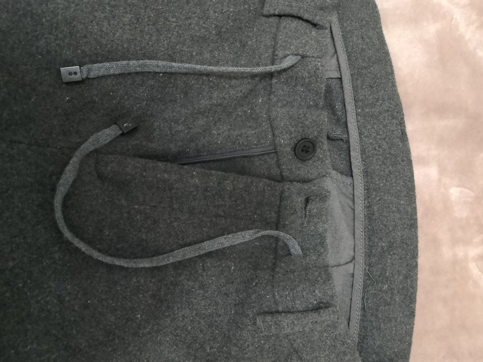 Gri Rahat Kesim erkek Kumaş Pantolon - Görsel 5