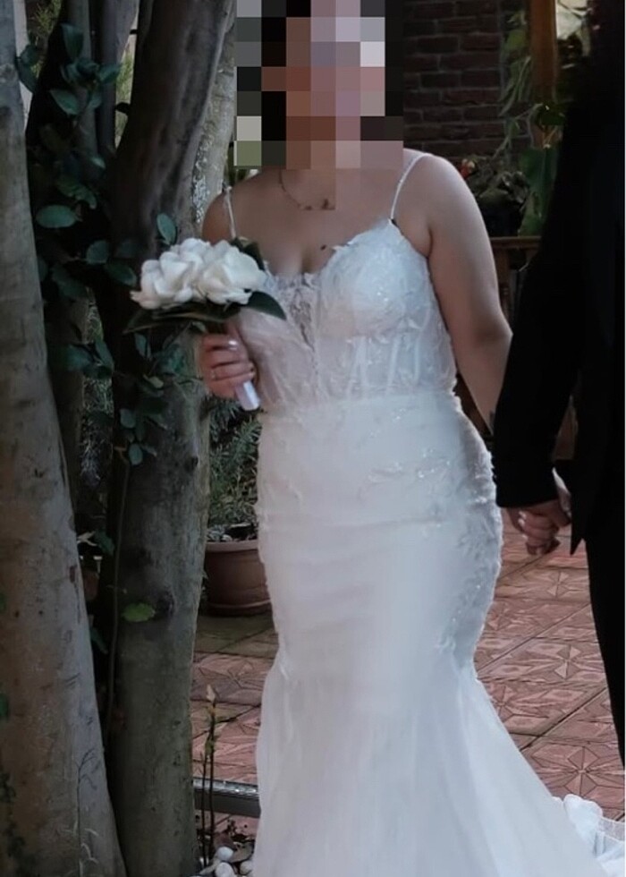 Balık model gelinlik - Görsel 3