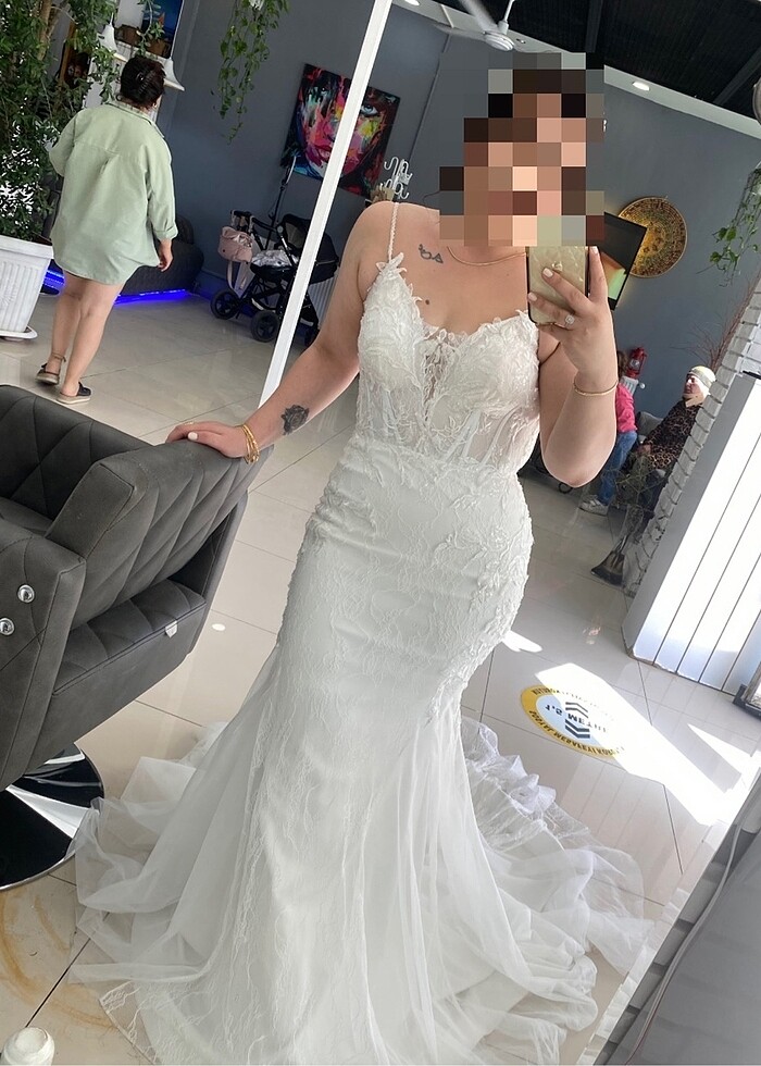 Balık model gelinlik - Görsel 4