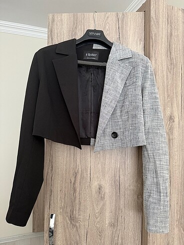 Crop ceket