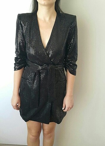 Zara payet elbise