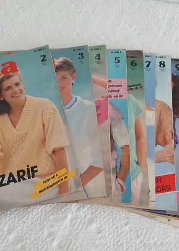 Zarif Dergisi 2-12 Sayıları, 2 Renkli Örneklerle