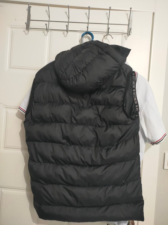 Siyah Fermuarlı Erkek Şişme Yelek moncler - Görsel 2