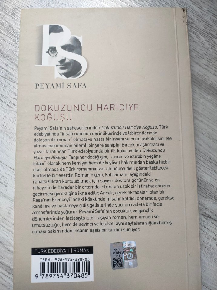 Dokuzuncu Hariciye Koğuşu - Peyami Safa - Görsel 2