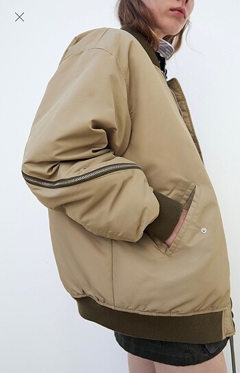 Zara ZARA OVERSIZE BOMBER CEKET