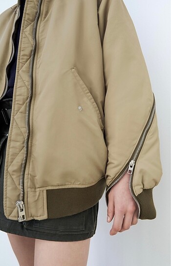 s Beden ZARA OVERSIZE BOMBER CEKET