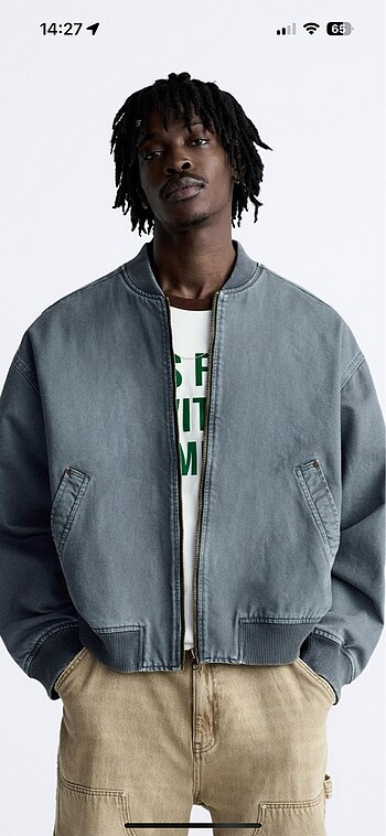 ZARA SOLUK EFEKTLI BOMBER CEKET