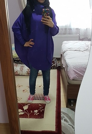 oversize kazak panço 