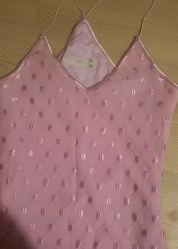 pudra krem renk ekoseli mini etek - Görsel 2