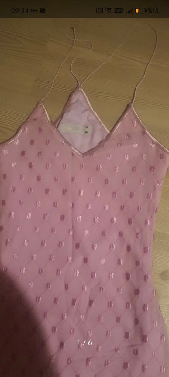 pudra krem renk ekoseli mini etek - Görsel 2