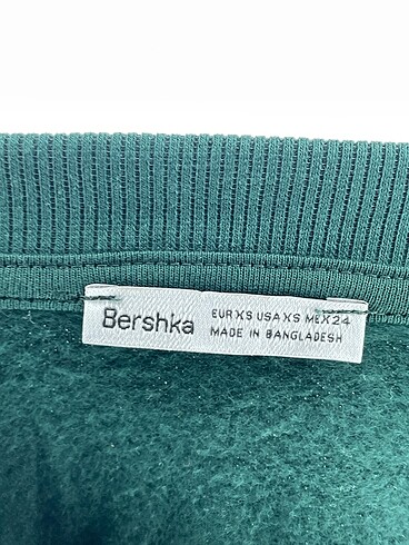 xs Beden yeşil Renk Bershka Sweatshirt %70 İndirimli.