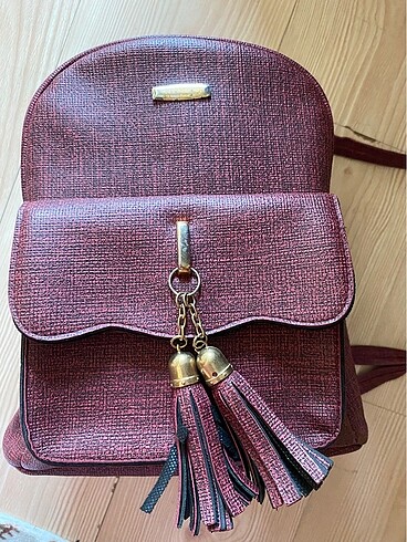 Zara Bordo sırt çantası