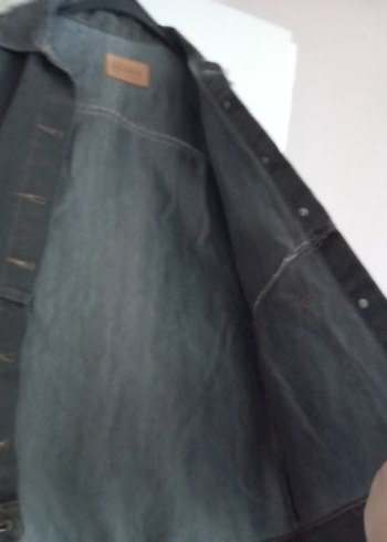 xl Beden gri Renk Gri Kadın Denim Ceket Düğmeli Normal Boy