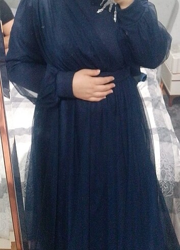 Abiye elbise lacivert