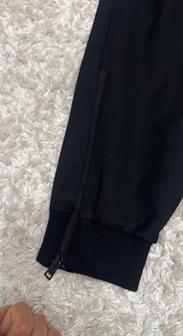 Kadın Siyah Fermuarlı Sweatpant - Görsel 2