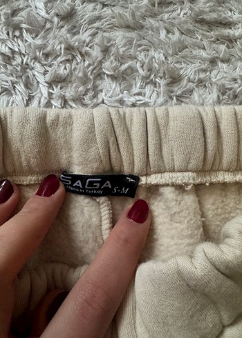 Kadın Bej Rahat Kesim Fermuarlı Eşofman Altı - Görsel 6