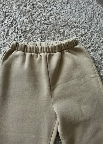 Kadın Bej Rahat Kesim Fermuarlı Eşofman Altı - Görsel 5