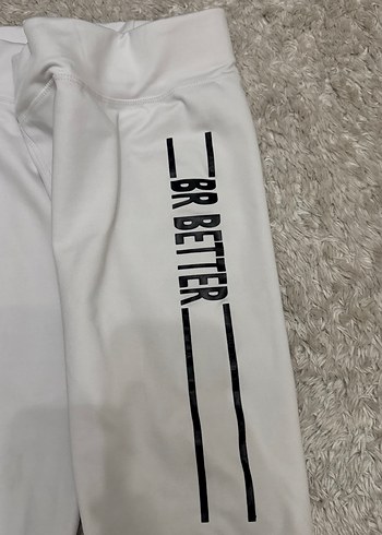 Beyaz Spor Kısa Tayt - Görsel 2