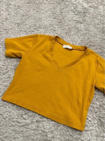 s Beden cok tatlı mini kısa kollu crop