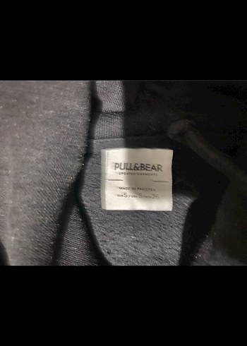 pull bear Siyah Kapüşonlu Kadın crop 
Sweatshirt - Görsel 2