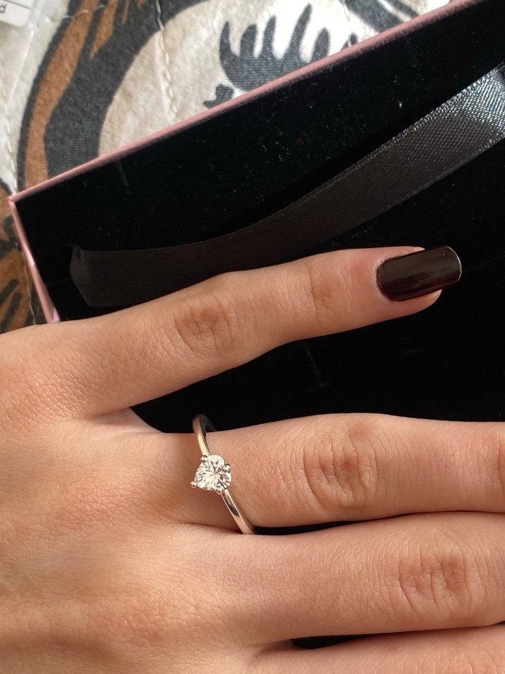 pandora kalp tektaş 925 ayar gümüş yüzük - Görsel 2