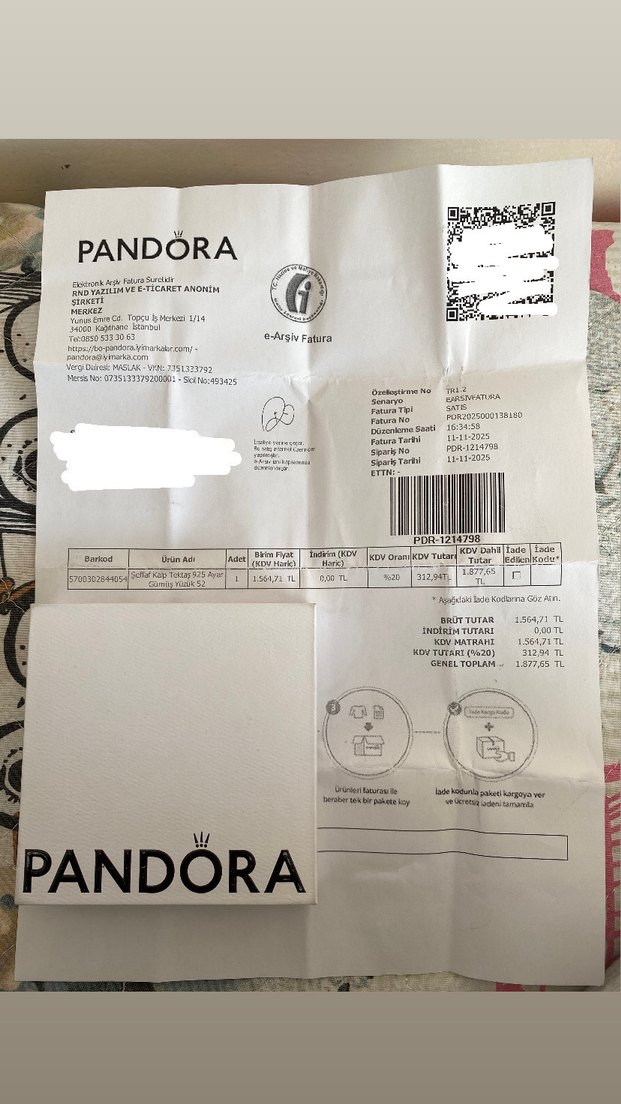 pandora kalp tektaş 925 ayar gümüş yüzük - Görsel 5