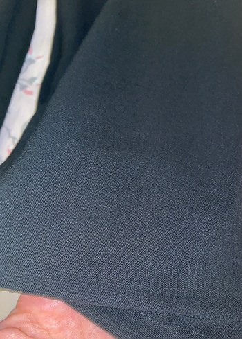 4 Yaş Beden Düğmeli Siyah Pamuklu Midi Çocuk Pantolon