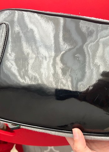 Nakışlı Gri Kadın Çanta y2k vintage - Görsel 5