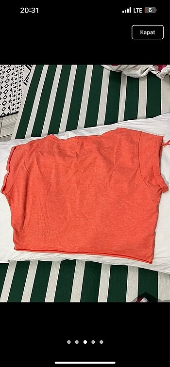 xs Beden Koton crop somon tişört