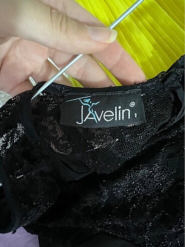 Siyah Güpürlü şık elbise abiye - Görsel 3