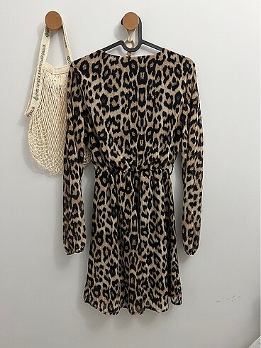 Zara Leopar desenli elbise