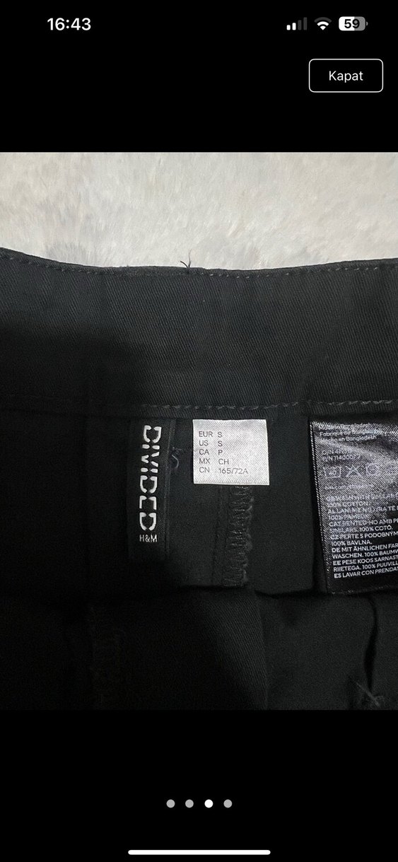 H&M siyah etek y2k - Görsel 3