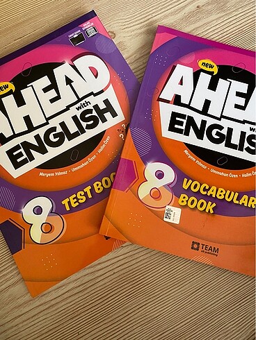 LGS hazırlık için Ahead with English test book + vocabulary book