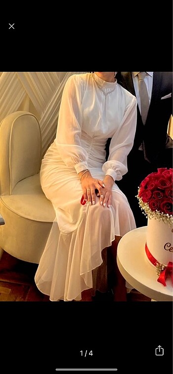 Elif Şimal ??KR@LIK Zarif ve şık nişan elbisesi