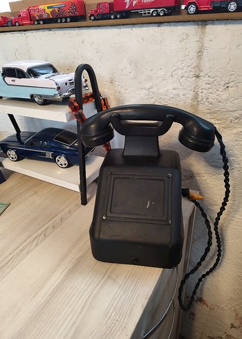 Siyah Retro manyatoluTelefon