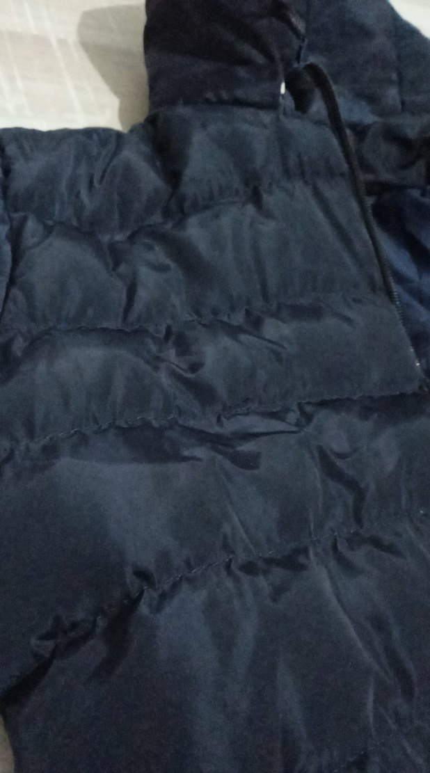 Kadın Lacivert Midi Kışlık Fermuarlı Mont - Görsel 2