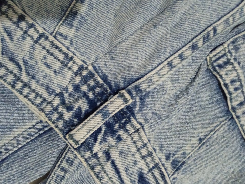 Nakışlı Mini Mavi Denim Jean - Görsel 5