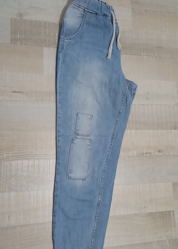 Kadın Mavi Denim Salaş Paça Jean - Görsel 2