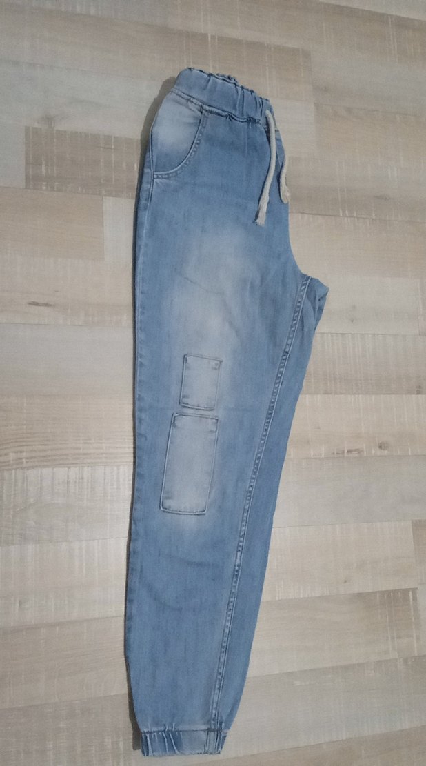 Kadın Mavi Denim Salaş Paça Jean - Görsel 2