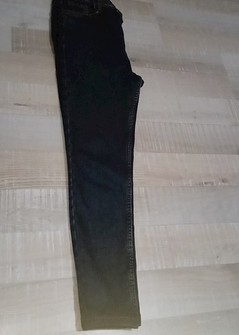 Lacivert Normal Boy Kadın Denim Pantolon - Görsel 2