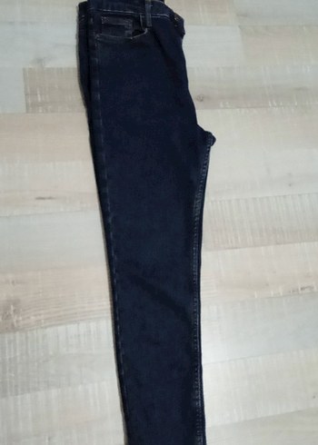 Lacivert Normal Boy Kadın Denim Pantolon - Görsel 3