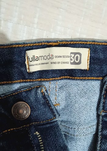 Lacivert Normal Boy Kadın Denim Pantolon - Görsel 4