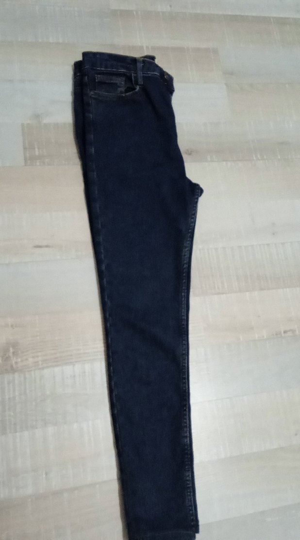 Lacivert Normal Boy Kadın Denim Pantolon - Görsel 3