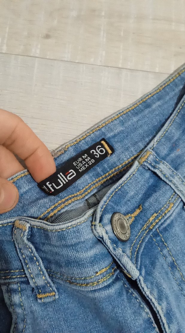 Kadın Mavi Midi Boy Denim Jean - Görsel 4