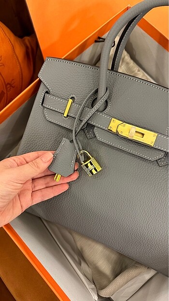 Beden gri Renk Hermes Birkin 30