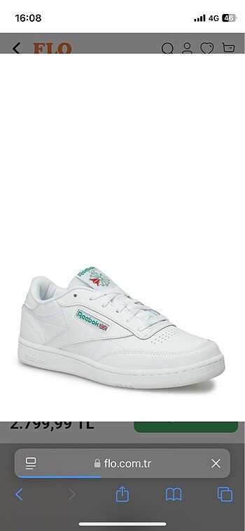 Reebok REEBOK CLUB C 85 SNEAKER AYAKKABI
